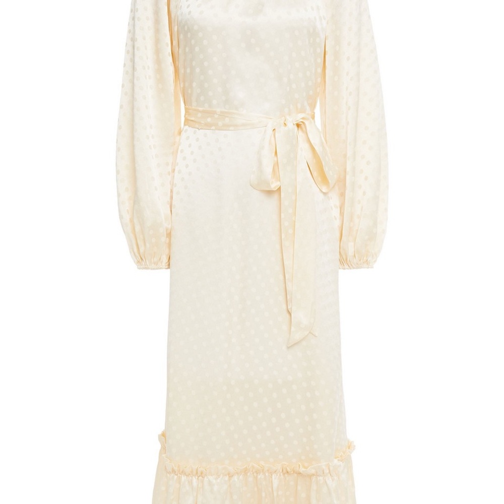 Zimmermann Cream Long Sleeve Dress
